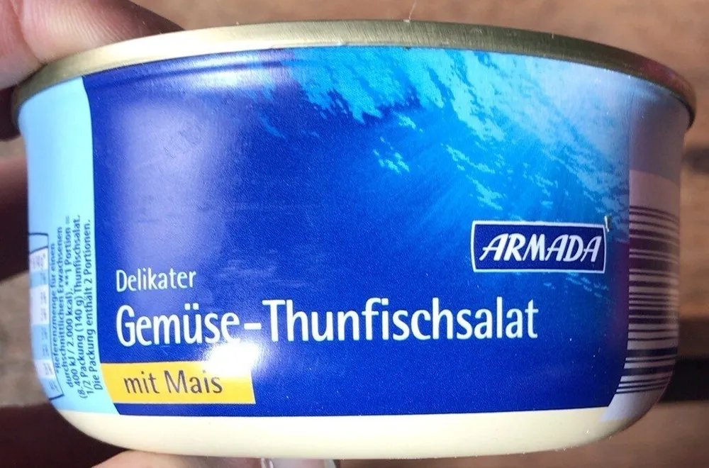 Delikater Gemüse-Thunfischsalat mit Mais