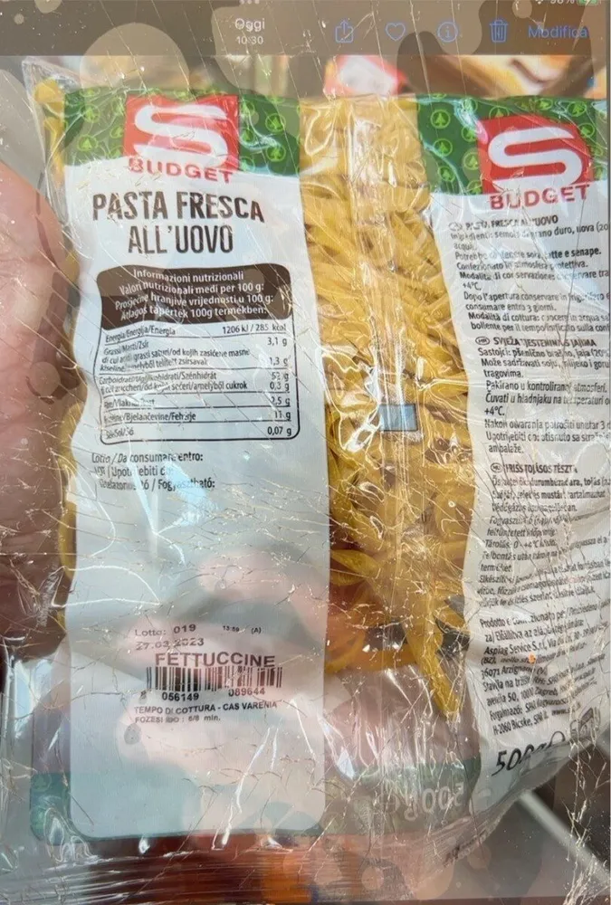Fettuccine Pasta fresca all’uovo