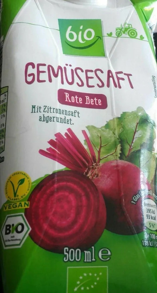 Gemüsesaft rote bete