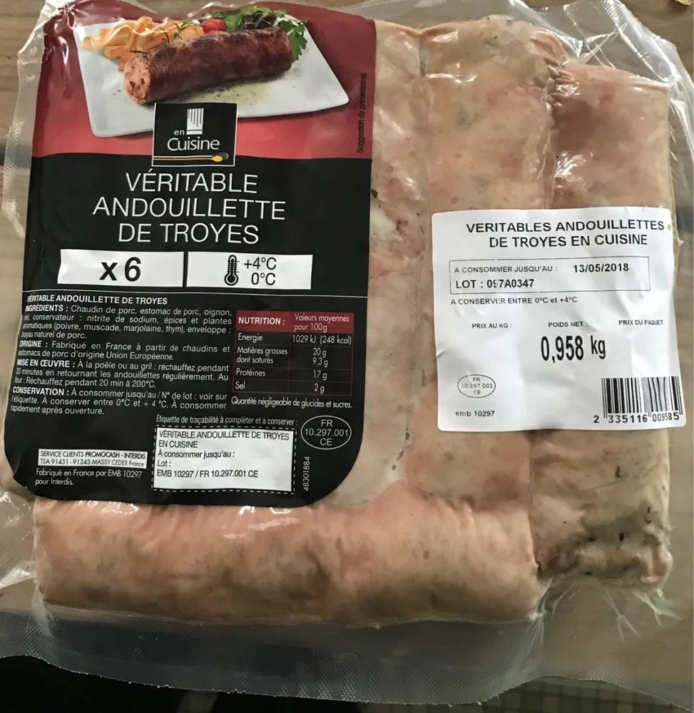 Véritable andouillette de troyes