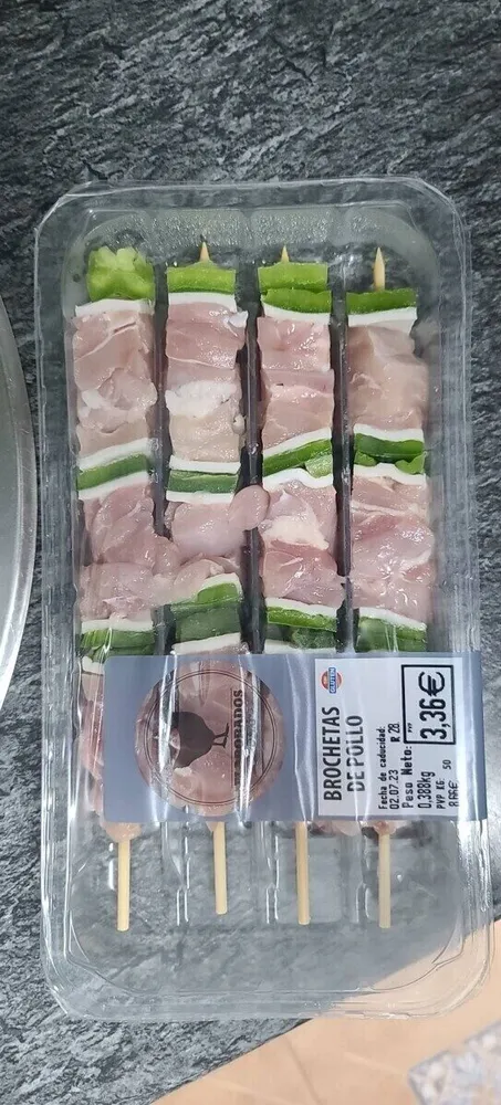 Brochetas pollo