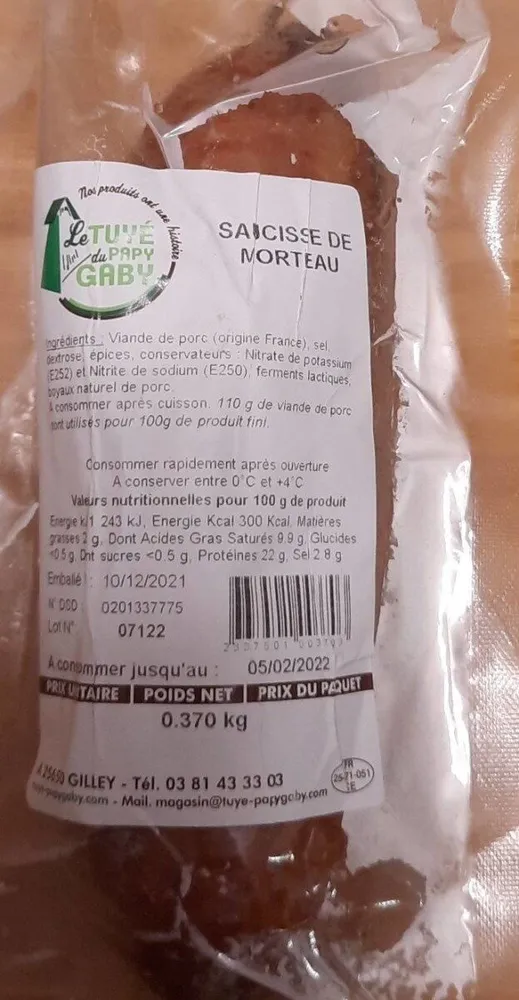Saucisse de Morteau