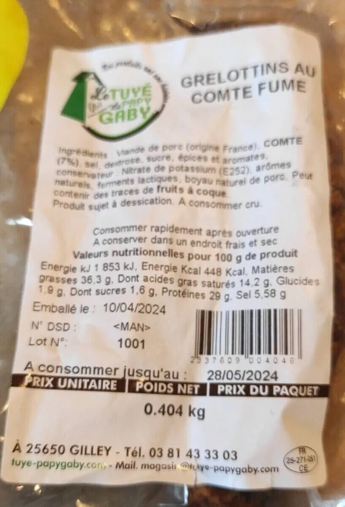 Grelottins au comté fumé