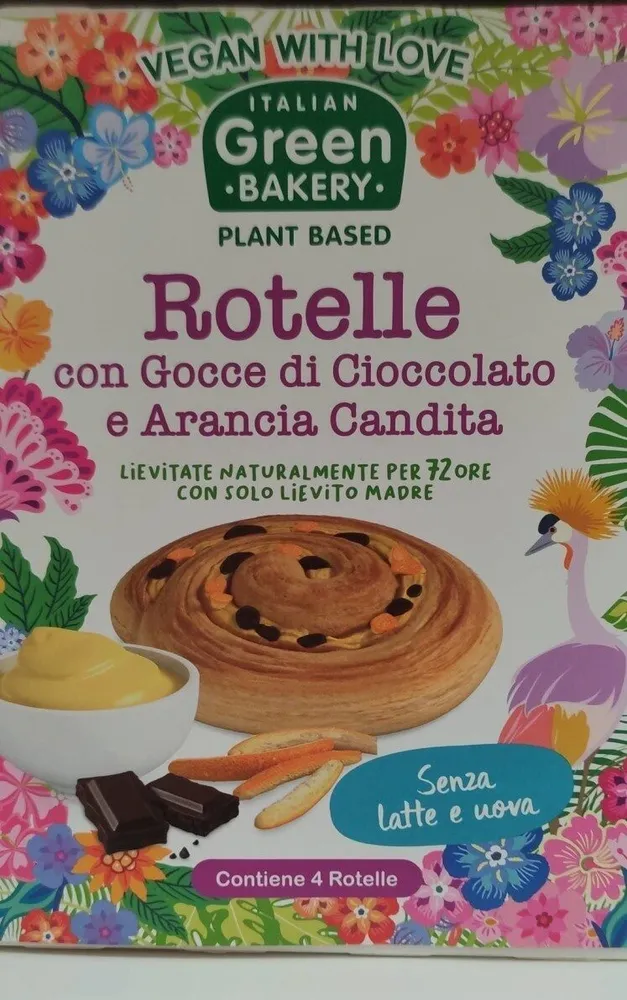 Rotelle con gocce di cioccolato e arancia candita