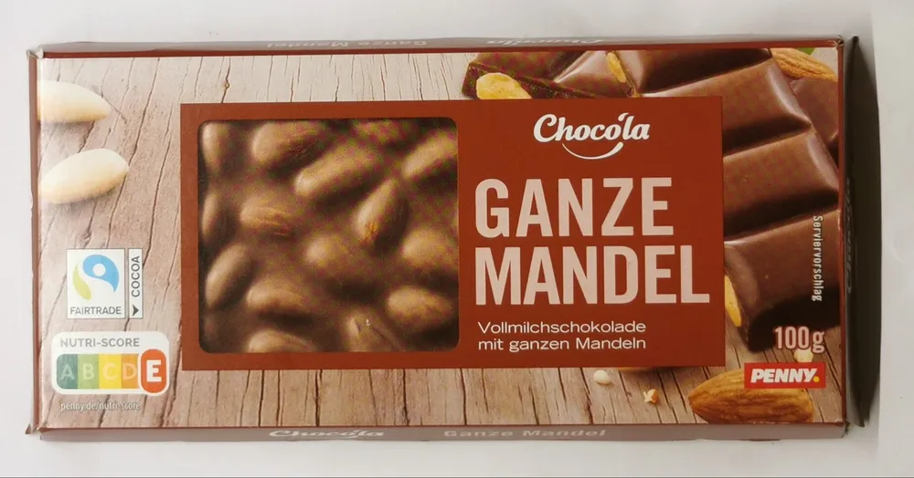 Edel-Vollmilchschokolade, Ganze Mandel