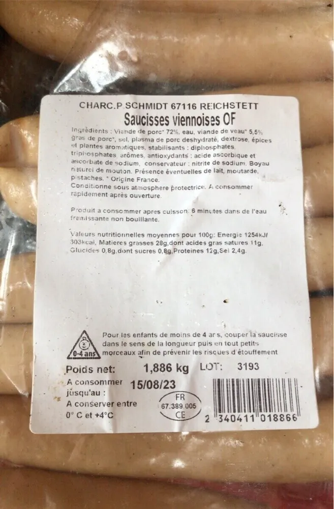 Saucisses viennoises OF