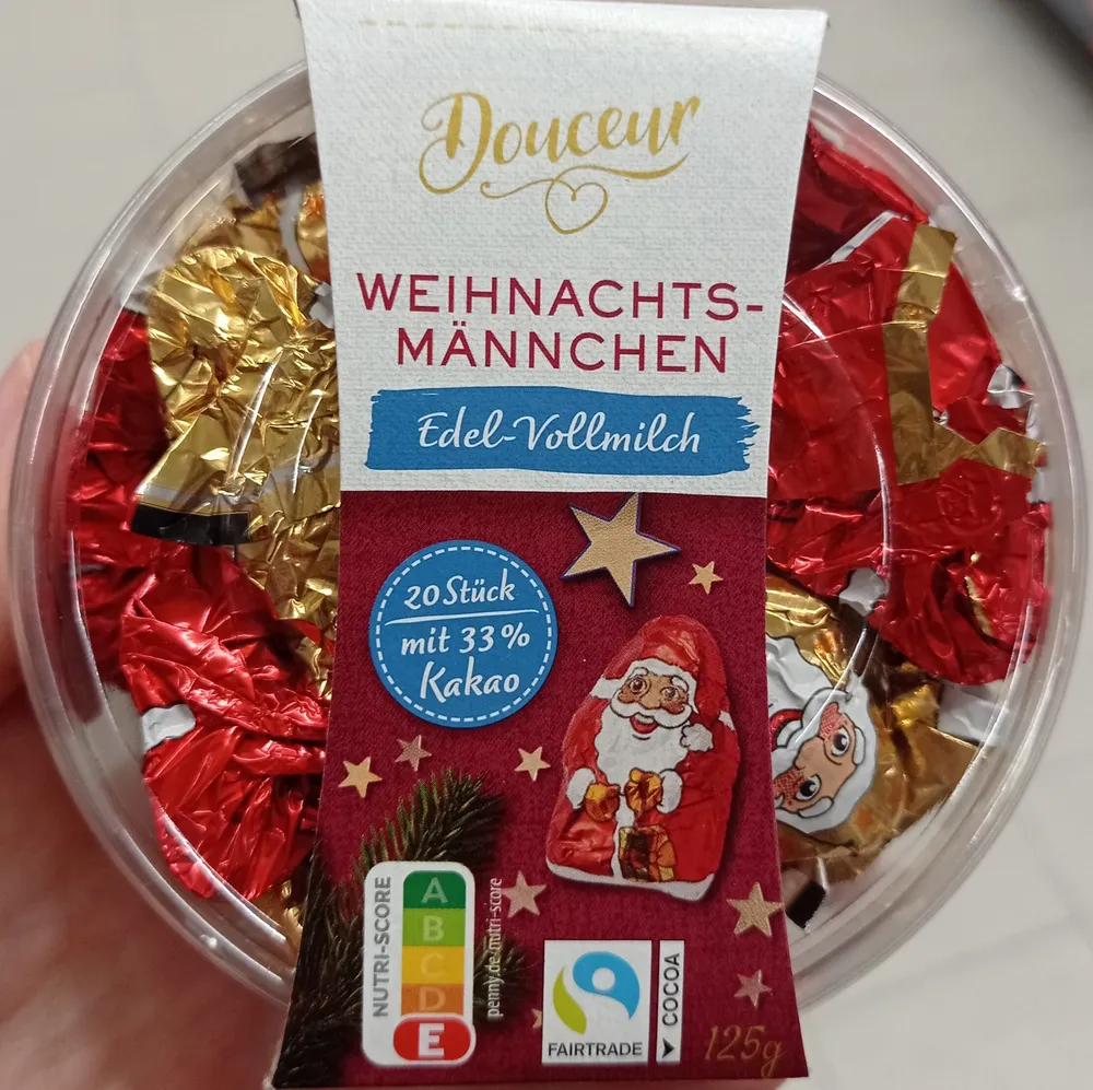 Weihnachts-Männchen Edel-Vollmilch