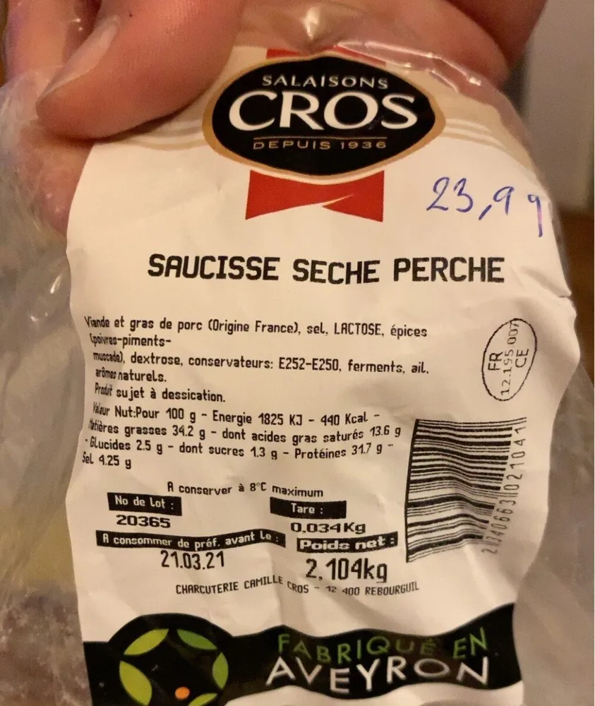 Saucisse Seche Perche