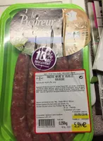 Saucisse nature de volaille biologiques