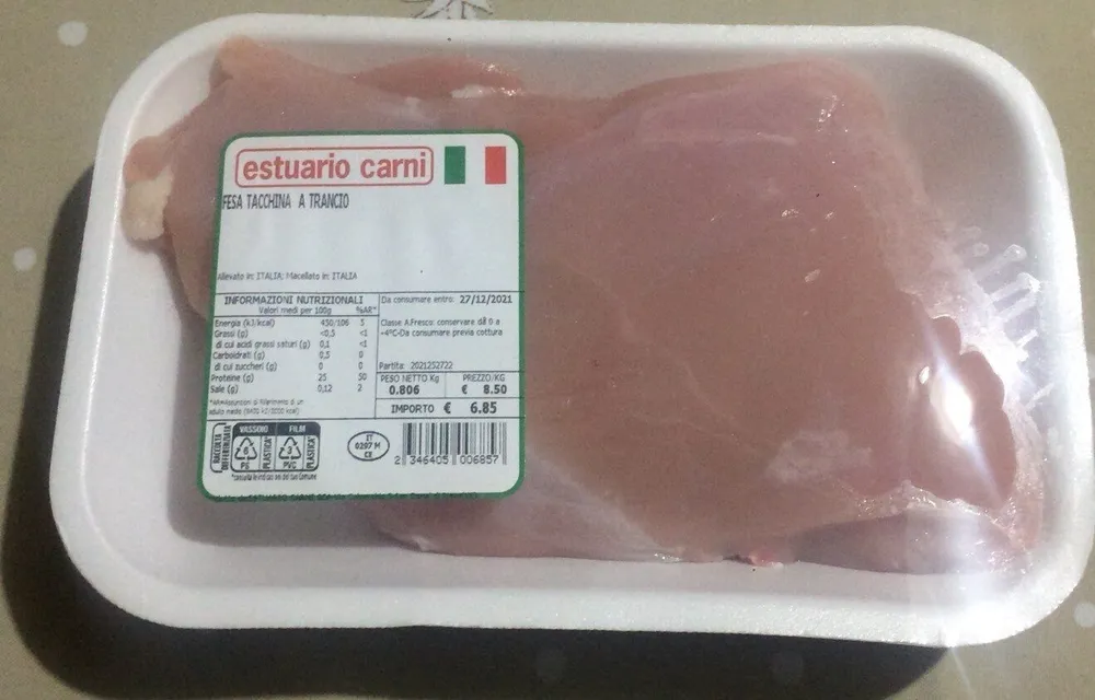 Fesa di tacchina a trancio