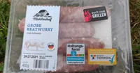 Grobe Bratwurst vom Schwein