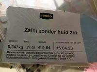 Zalmstaart zonder huid