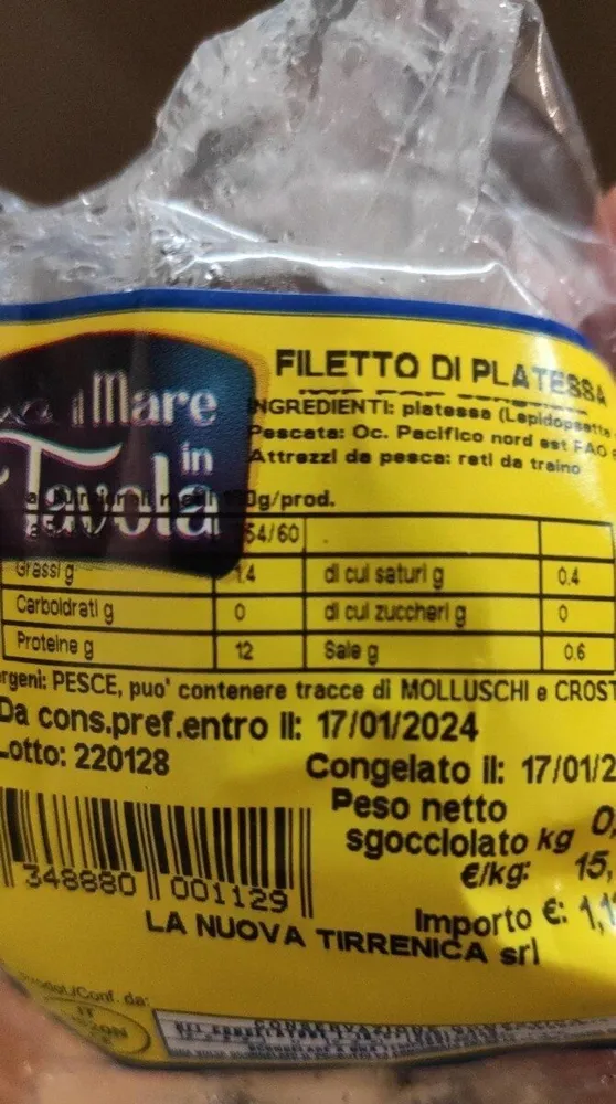 Filetto di platessa