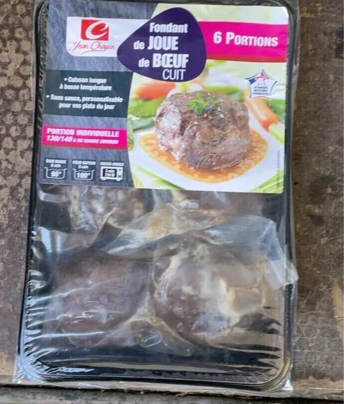 Fondant de joue de boeuf cuit