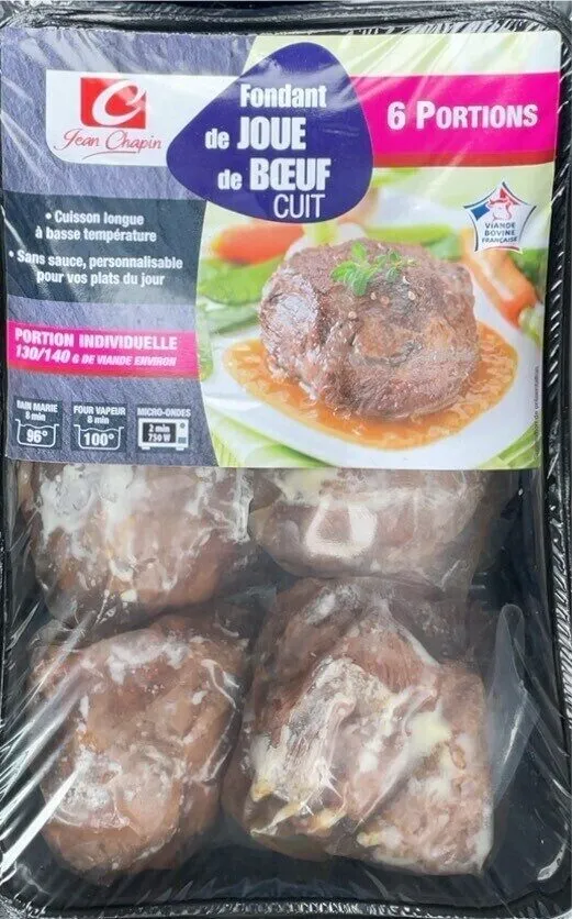 Fondant de joue de bœuf cuit
