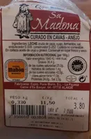 Queso de Mahón Curado en Cavas-añejo