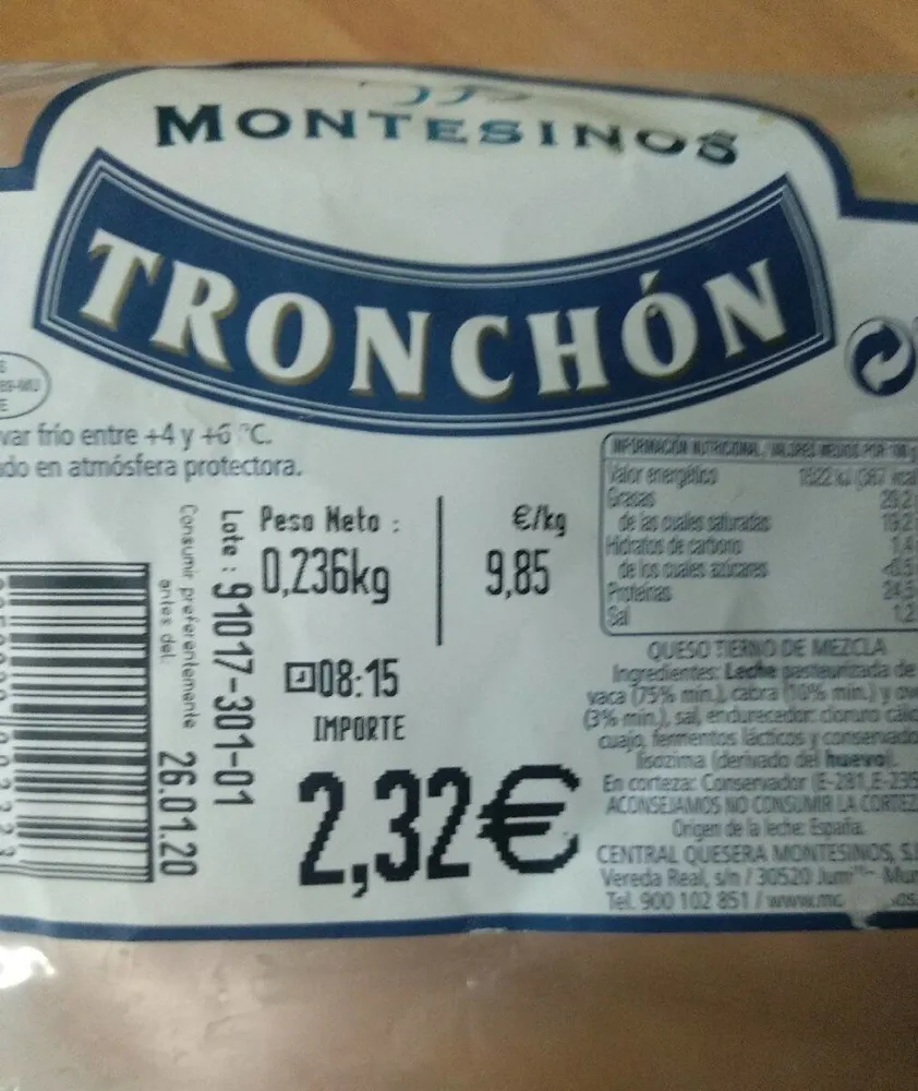 Queso tronchon