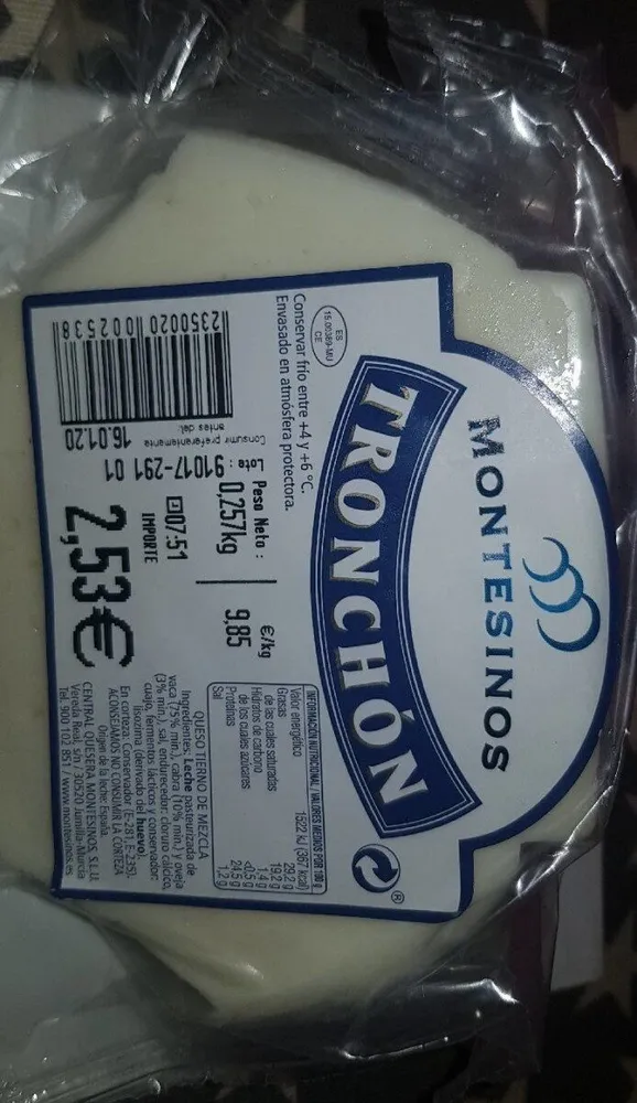 Troncho ( queso de tres clases de leche)