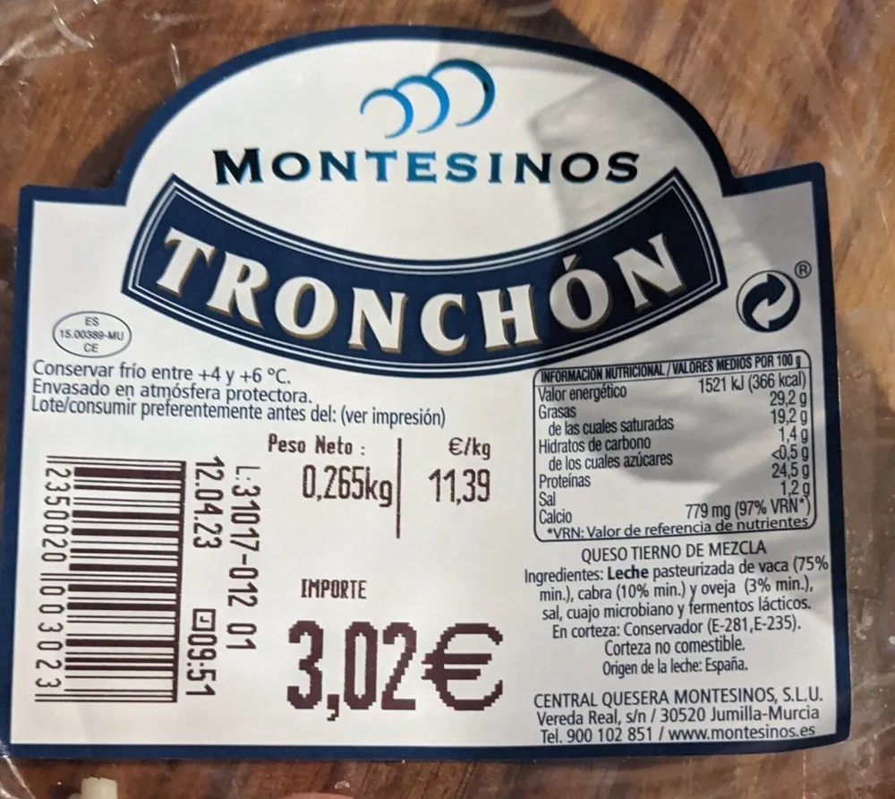 queso tronchón