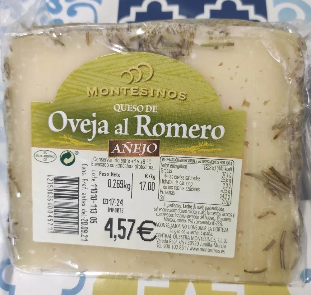 Queso de oveja al romero