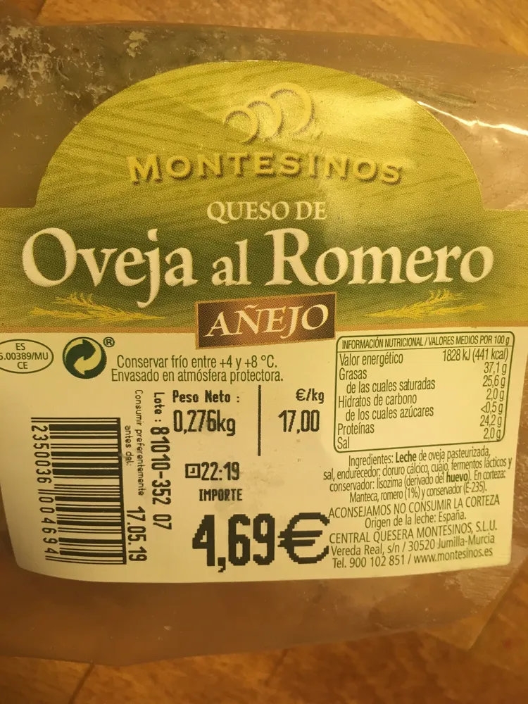 Queso de Obeja al Romero