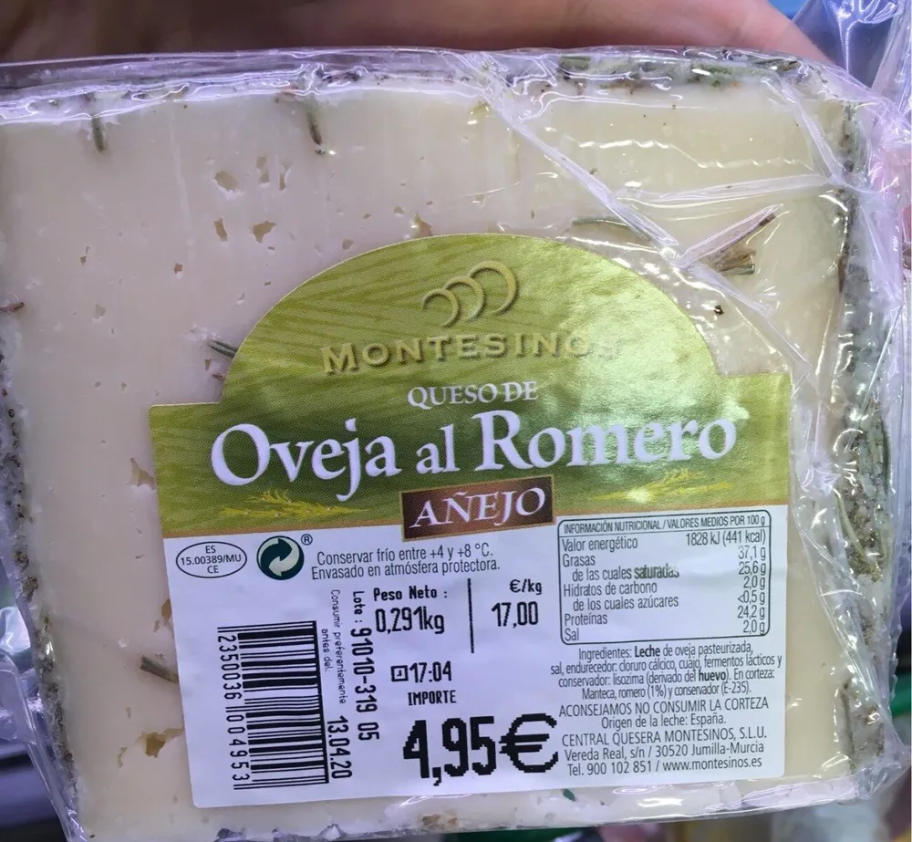 Queso de oveja al Romero