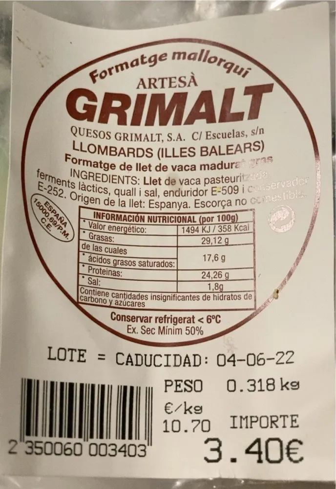 Queso mallorquín
