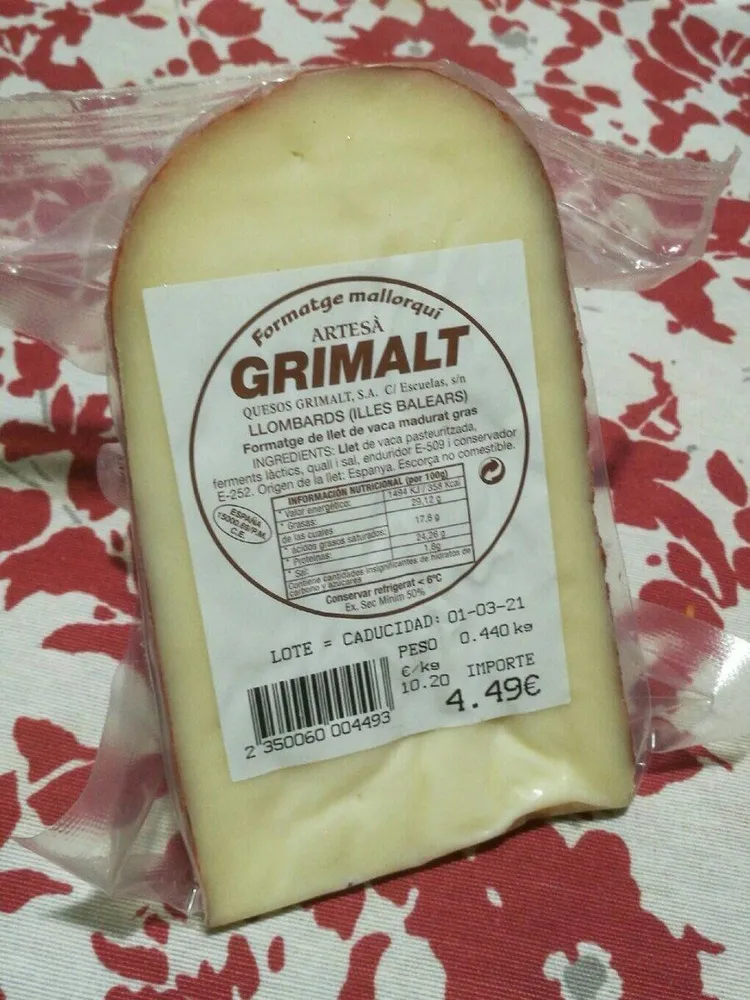 Formatge Mallorquí Artesà Grimalt