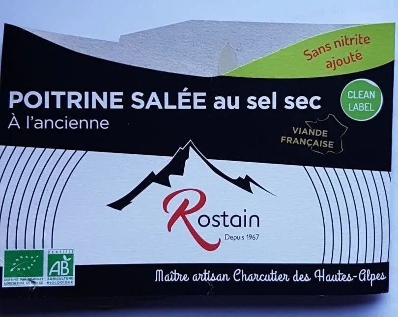 Poitrine salée au sel sec