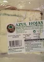 Quedo azul con hojas
