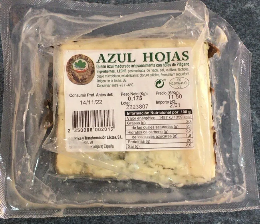 Azul hojas