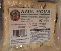 Queso azul hojas