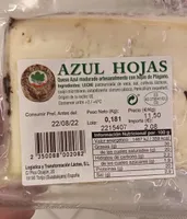 Queso azul madurado artesanalmente con hojas de plágano