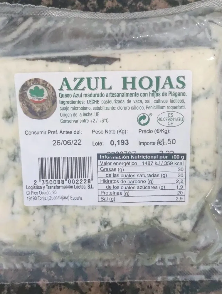 Queso azul madurado