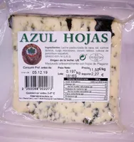 Queso azul hojas