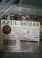 Queso azul hojas