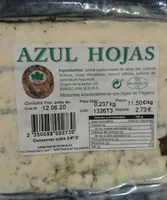 Queso azul hojas