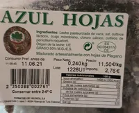 Queso azul hojas