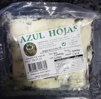 Queso azul hojas
