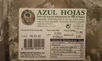 Queso azul hojas