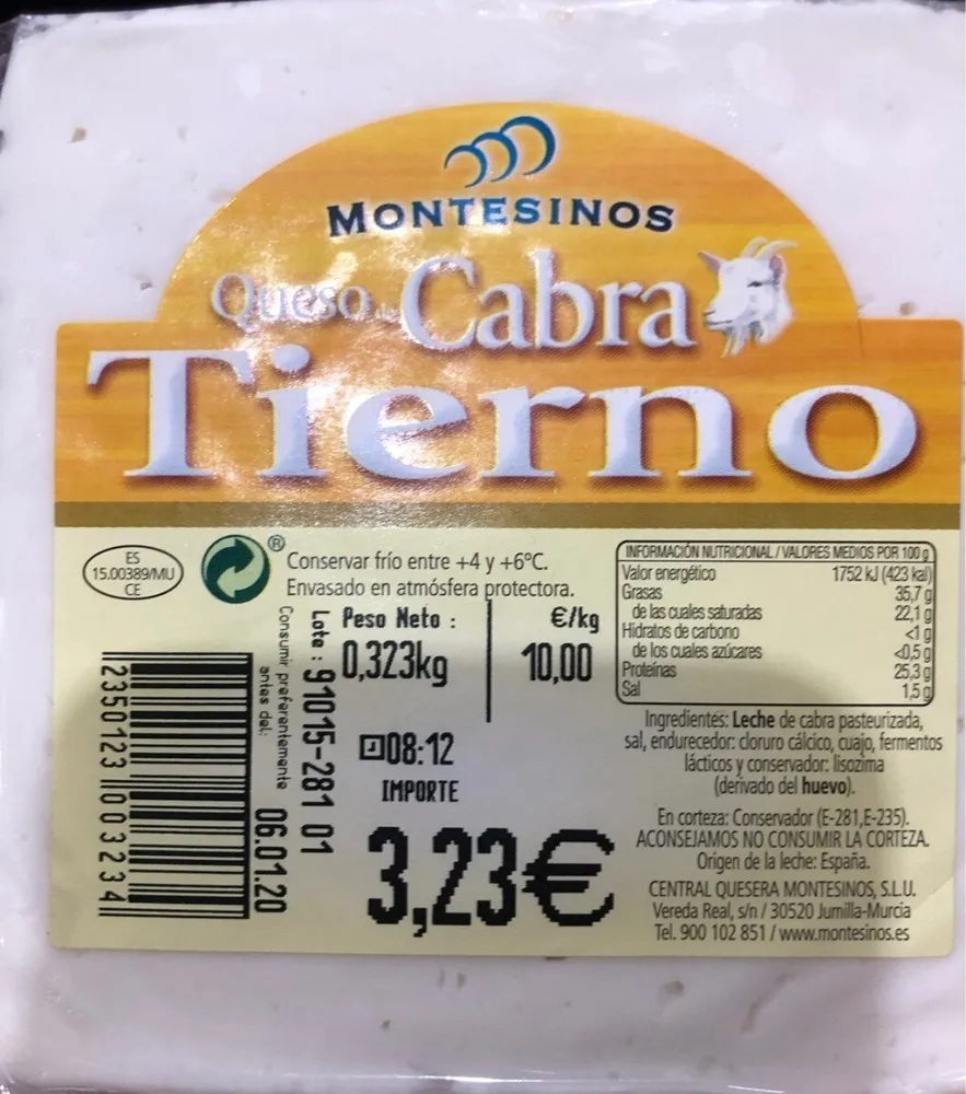 Queso cabra tierno