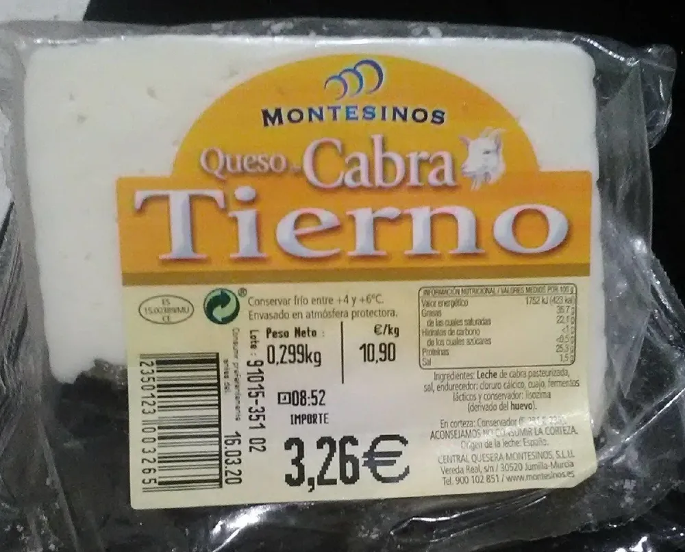Queso cabra tierno