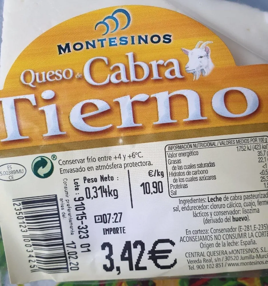 Queso de cabra tierno