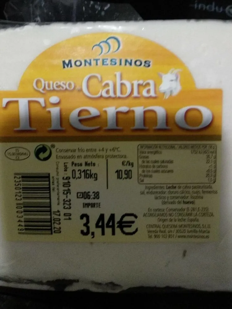 Quedó de cabra tierno