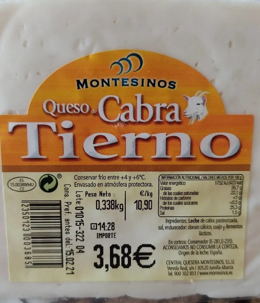 Queso cabra tierno