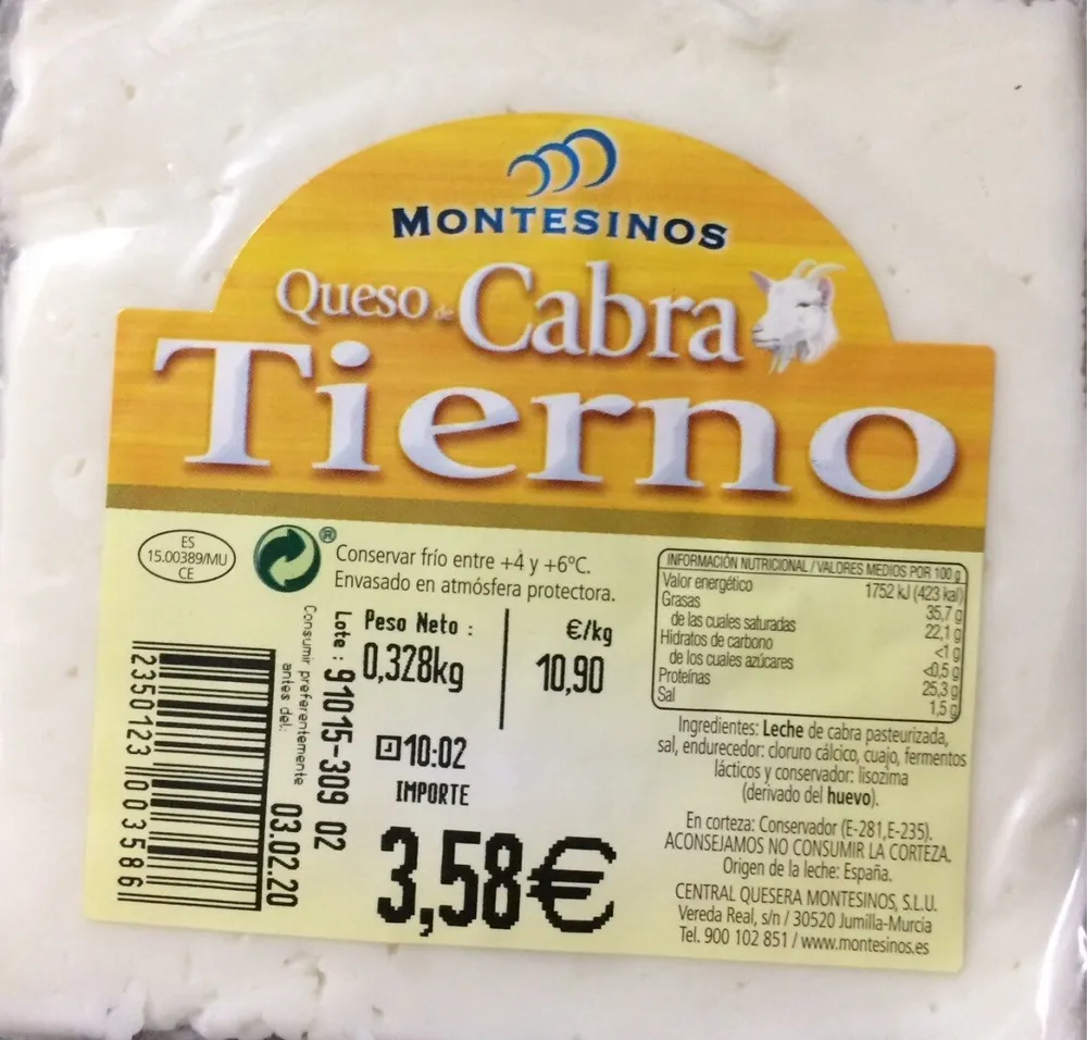 Queso cabra tierno