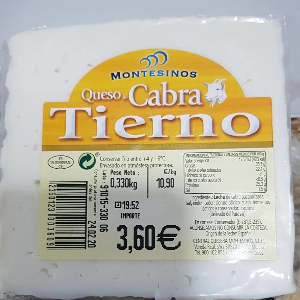 Queso cabra tierno