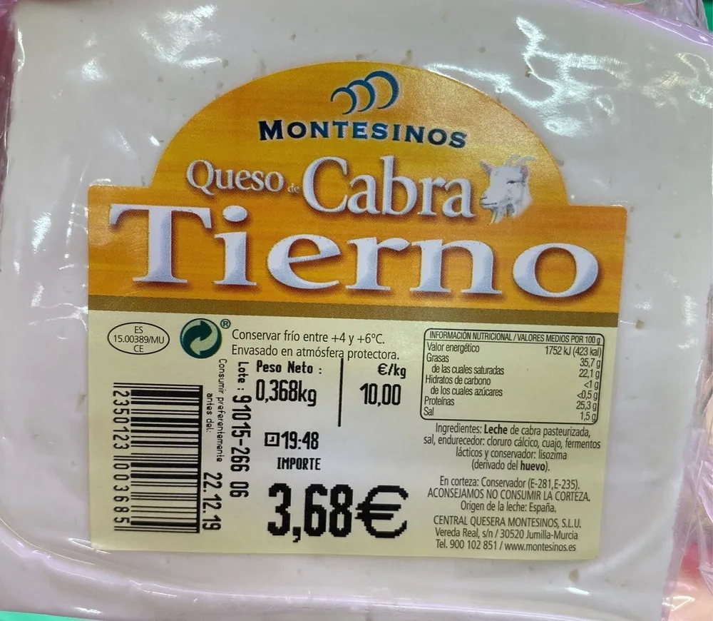 Queso de cabra tierno