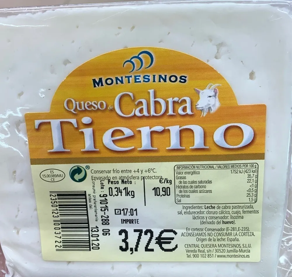 Queso cabra tierno