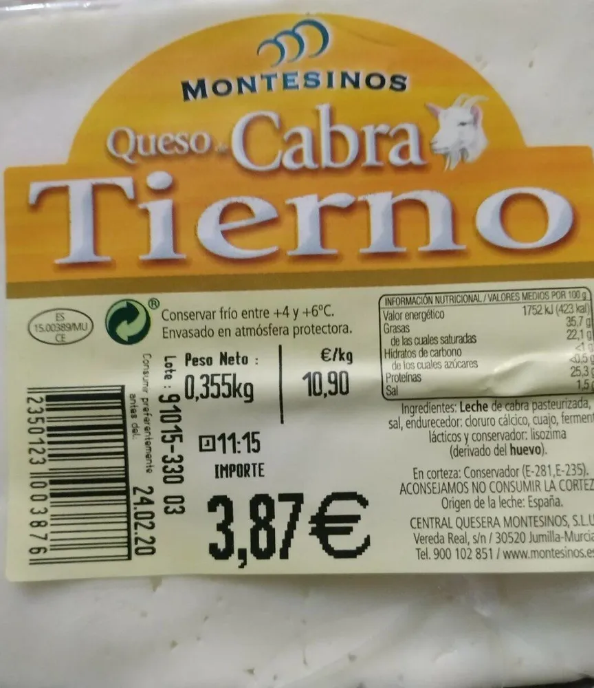 Queso cabra tierno